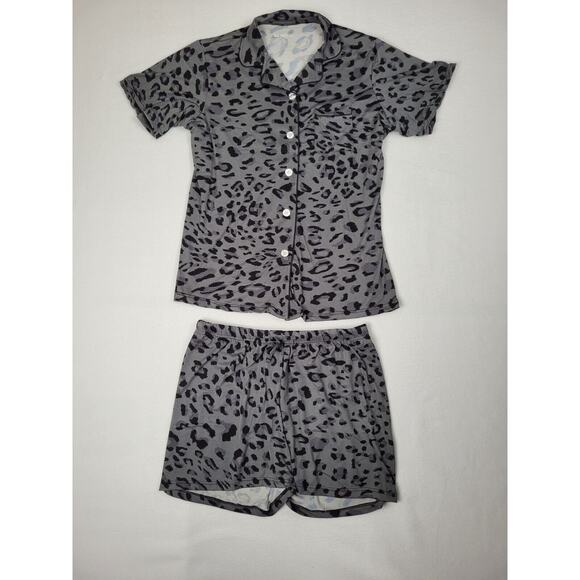 Real Essentials 2 Pack Womens PJs Short Sleeve Button Down Pajama Sets Soft XL - Picture 1 of 10